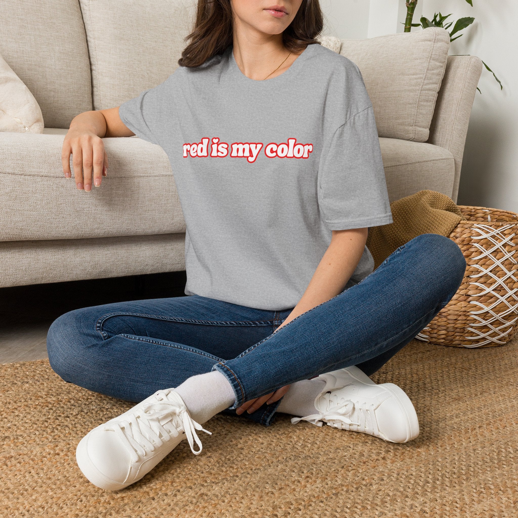 Redhead T-Shirt — "red is my color" Retro Script Tee