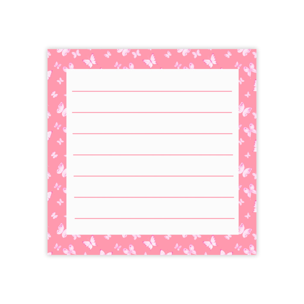 Butterfly Sticky Notes - Lined