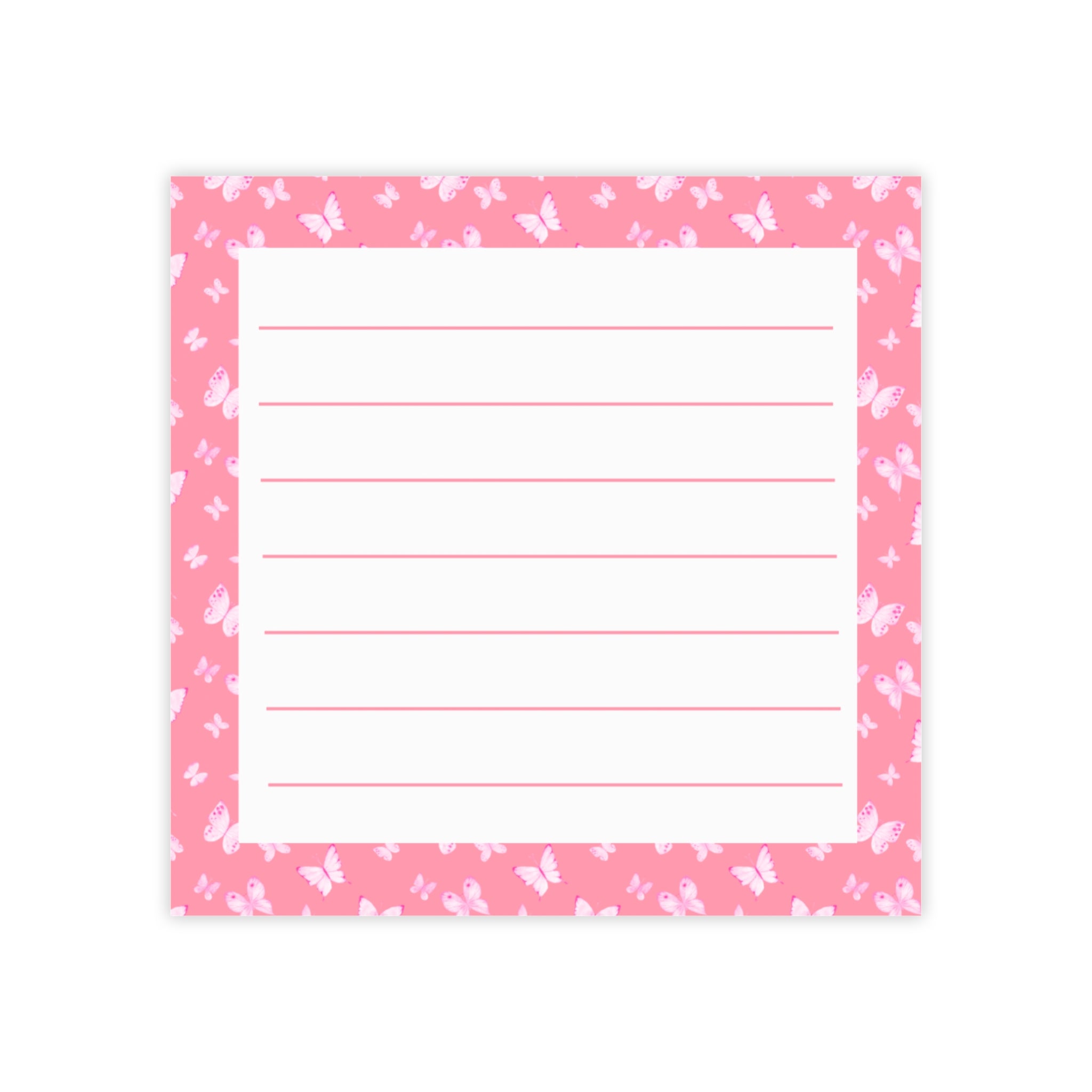 Butterfly Sticky Notes - Lined