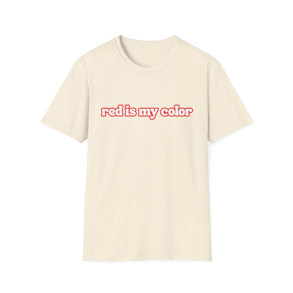 Redhead T-Shirt — "red is my color" Retro Script Tee