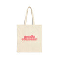 Genetic Counselor Canvas Tote Bag — Pink Retro Text