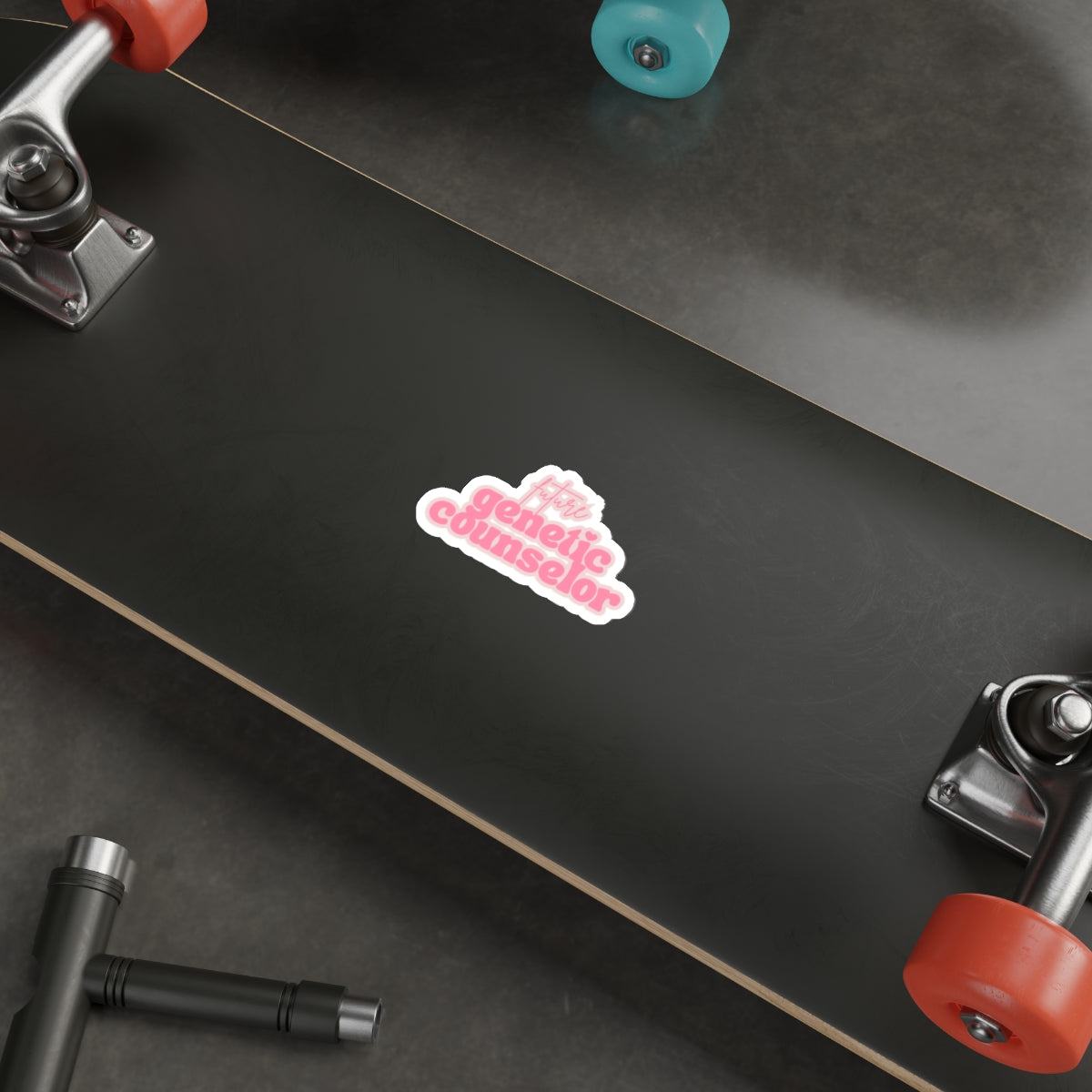 Future Genetic Counselor Die-Cut Sticker - Pink