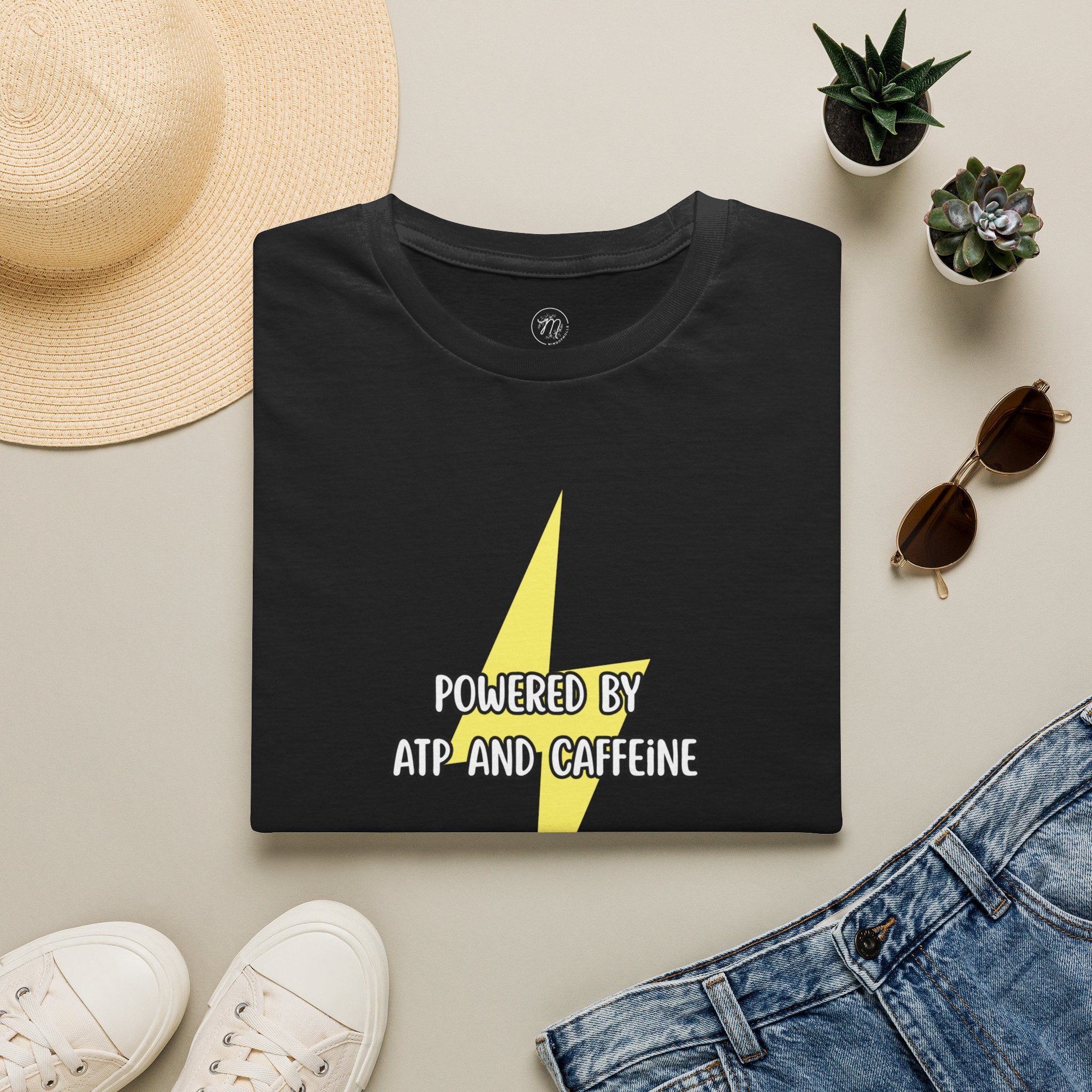 Powered by ATP and Caffeine Tee