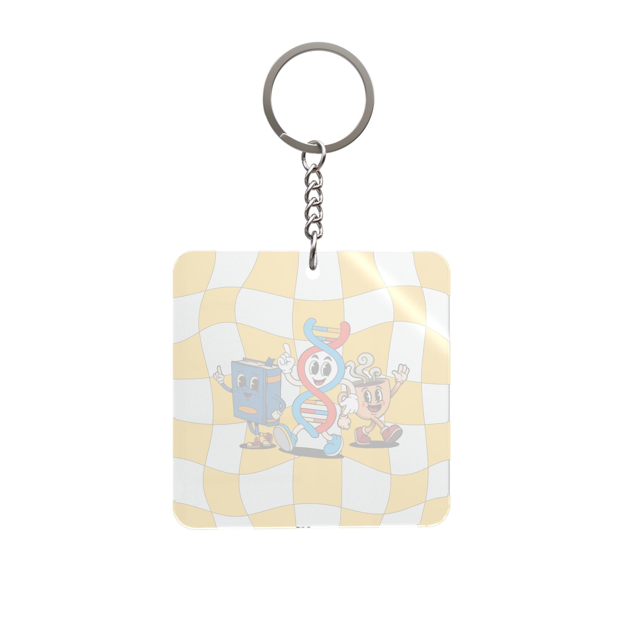 Retro Grad School Essentials Keychain