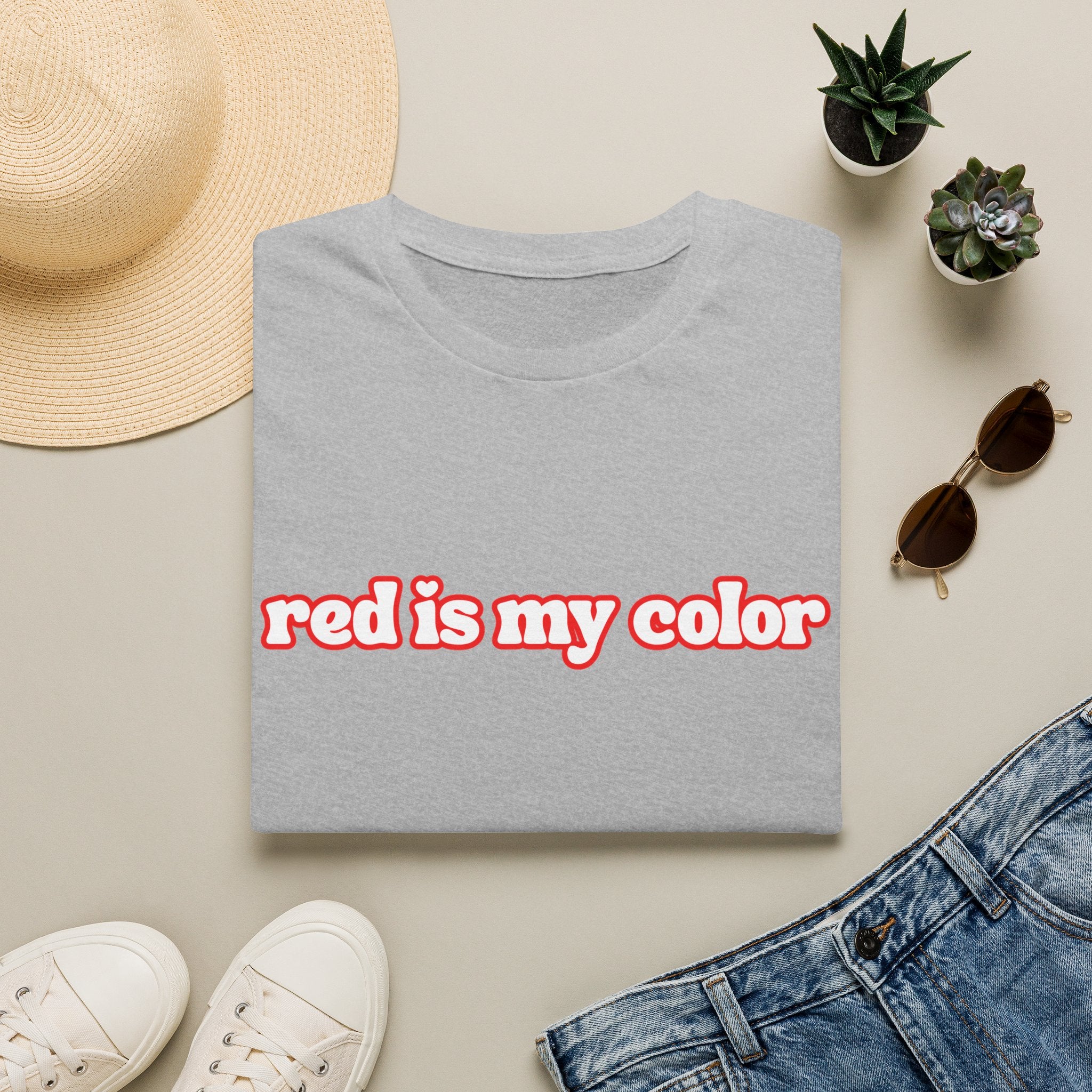 Redhead T-Shirt — "red is my color" Retro Script Tee