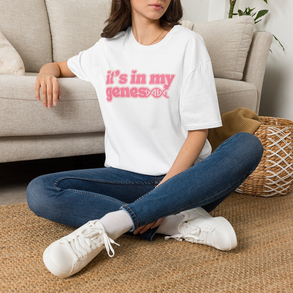 It’s In My Genes T-Shirt — Pink Retro DNA Graphic Tee