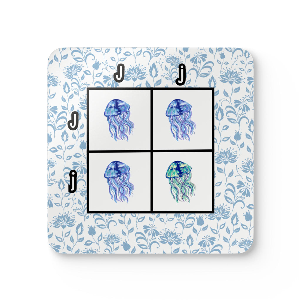 Punnett Square Coaster Set - Jellyfish