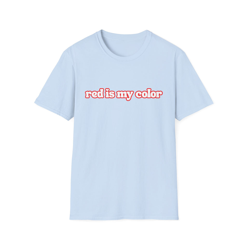 Redhead T-Shirt — "red is my color" Retro Script Tee