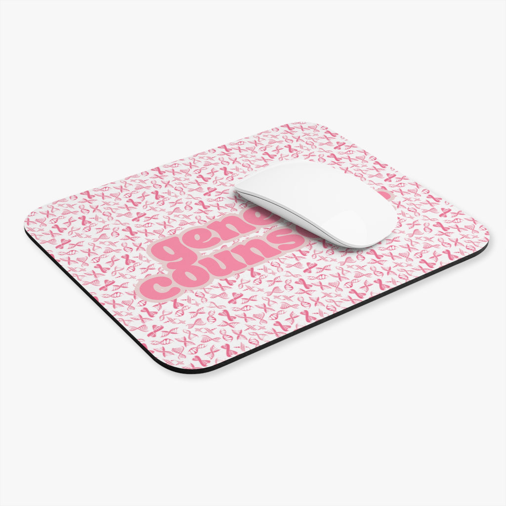 Genetic Counselor Pink Ribbon DNA Mouse Pad