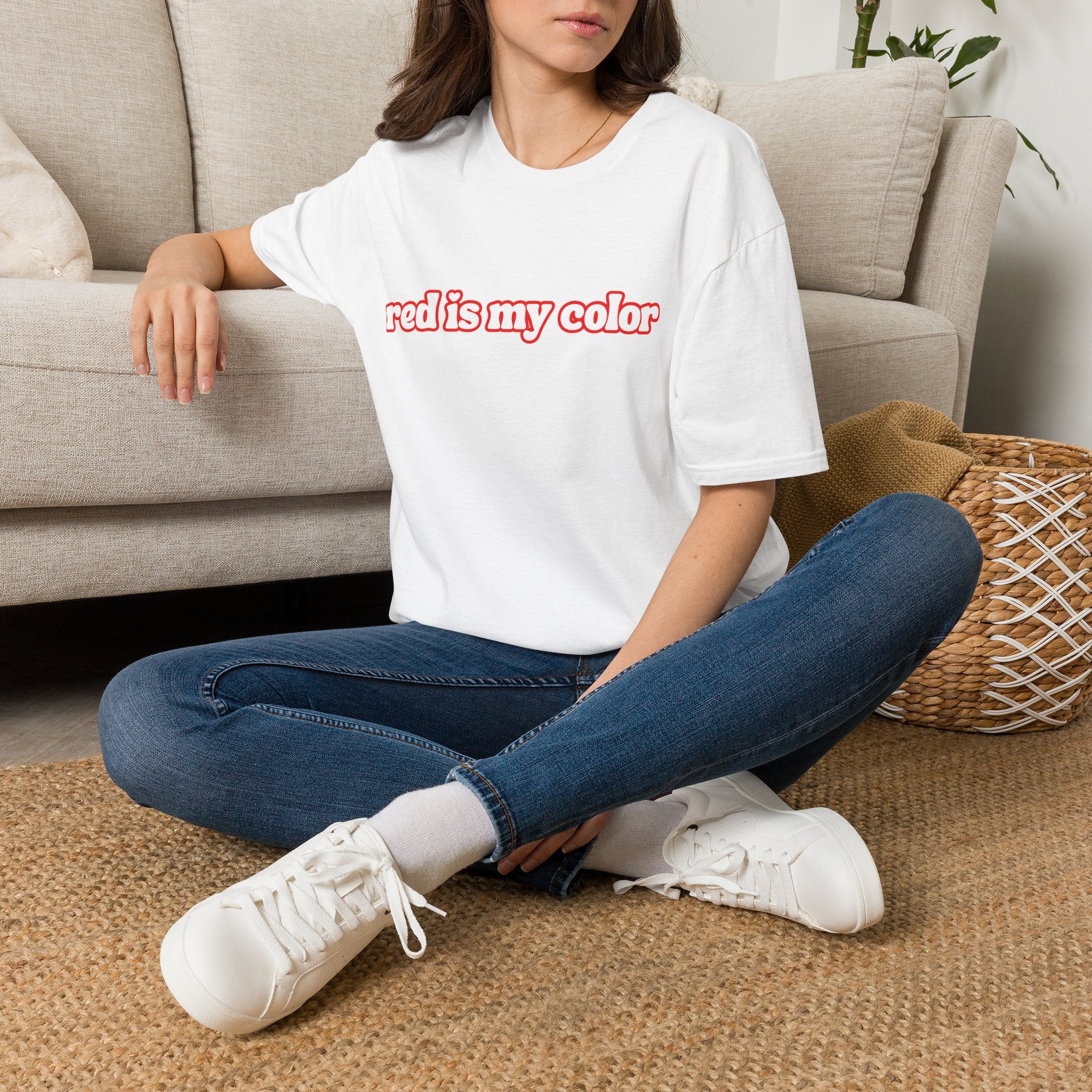 Redhead T-Shirt — "red is my color" Retro Script Tee