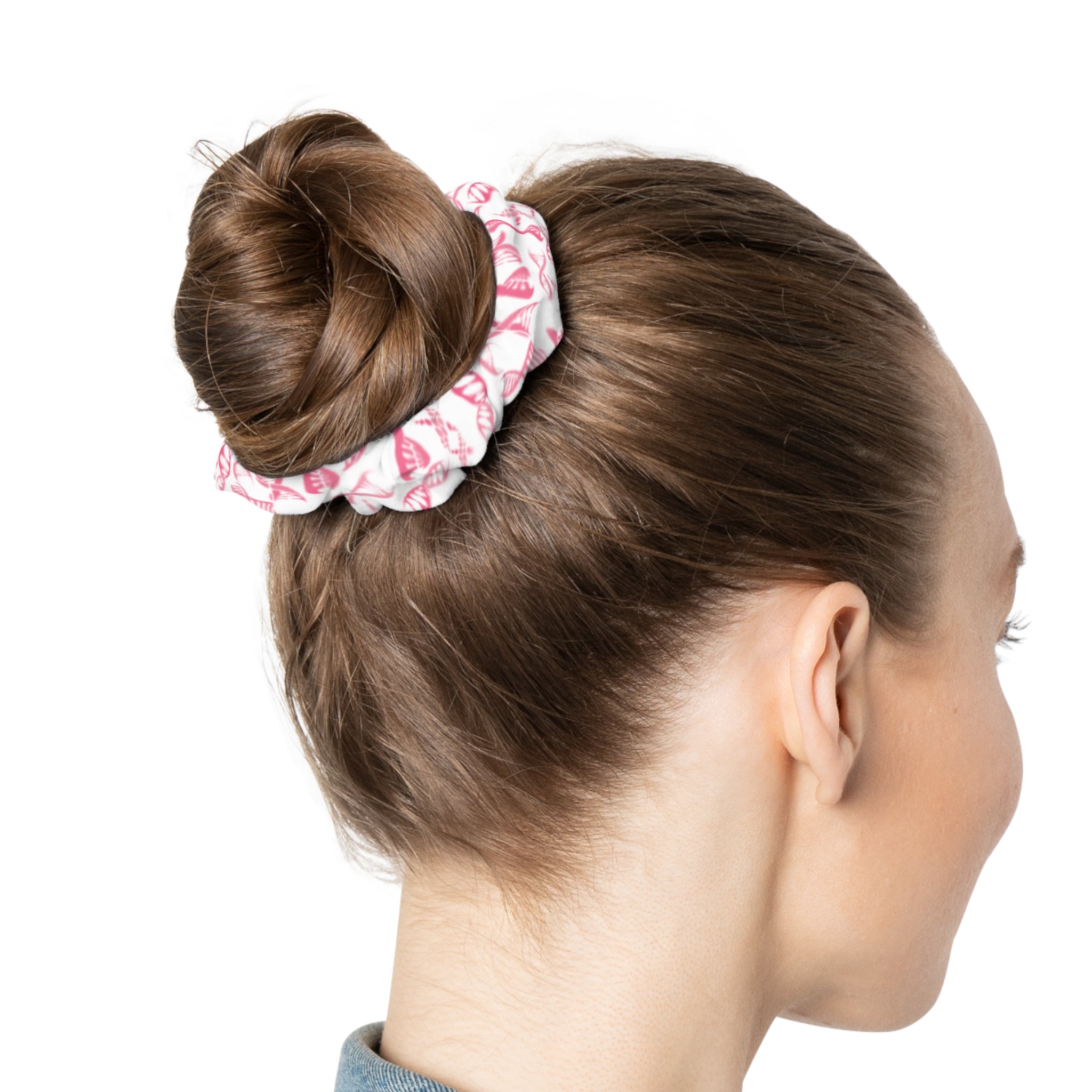 Pink Chromosome Scrunchie