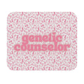 Genetic Counselor Pink Ribbon DNA Mouse Pad