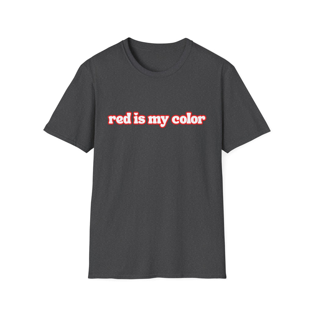 Redhead T-Shirt — "red is my color" Retro Script Tee