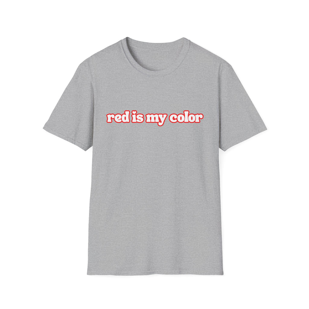 Redhead T-Shirt — "red is my color" Retro Script Tee