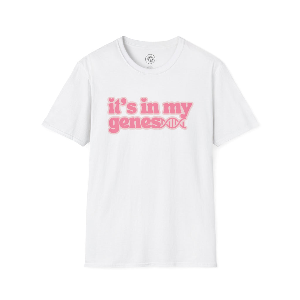 It’s In My Genes T-Shirt — Pink Retro DNA Graphic Tee