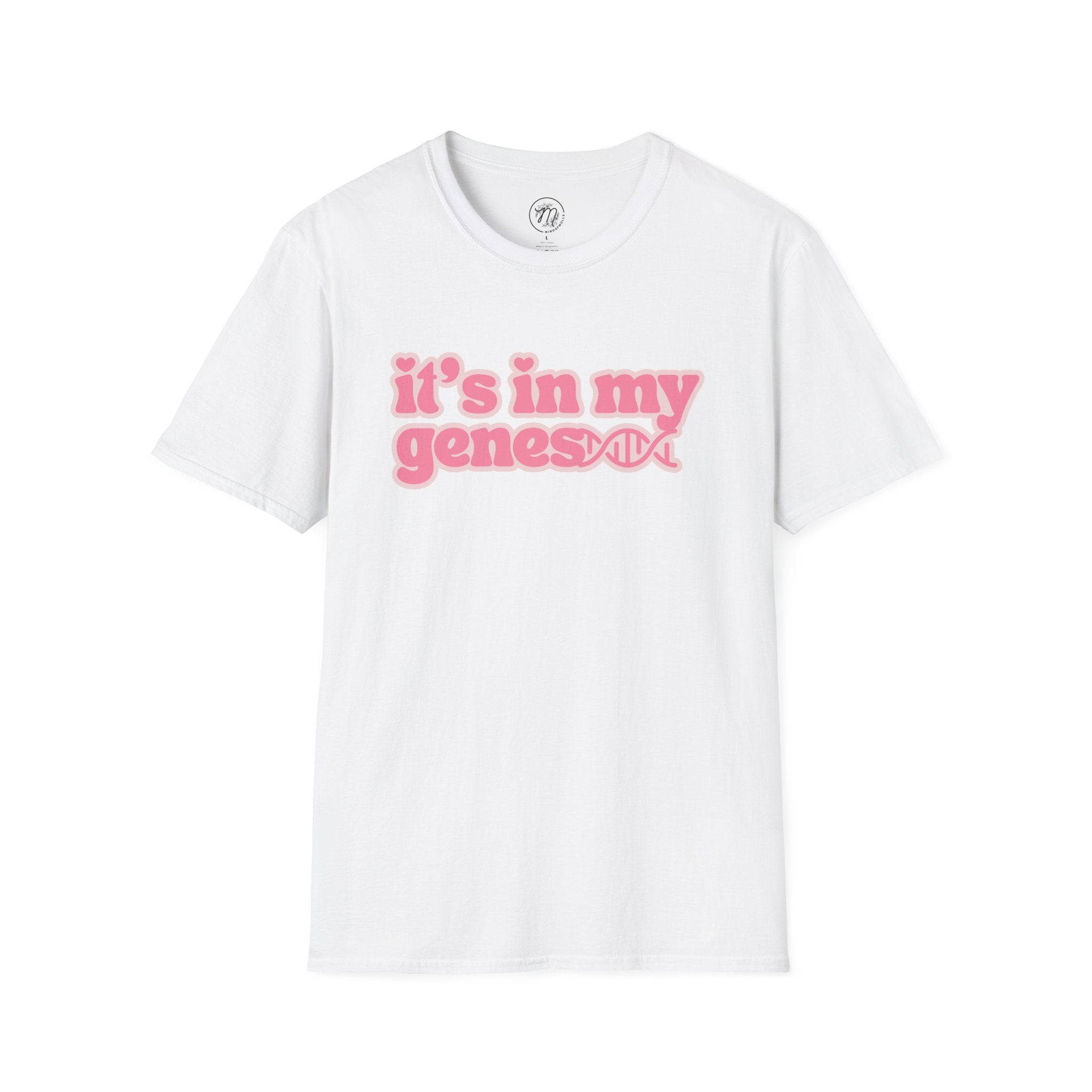 It’s In My Genes T-Shirt — Pink Retro DNA Graphic Tee